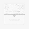Joma Jewellery Christmas A Little Merry Christmas Lovely Daughter Silver Bracelet