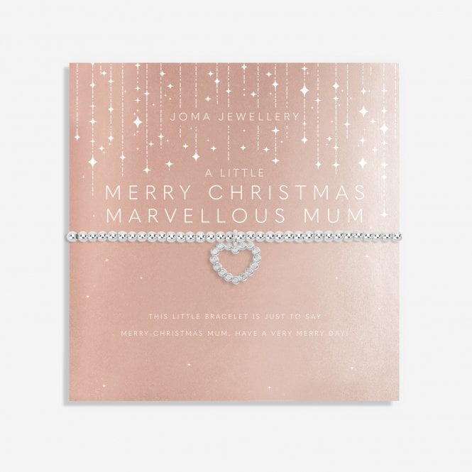 Joma Jewellery Christmas A Little Merry Christmas Marvellous Mum Silver Bracelet