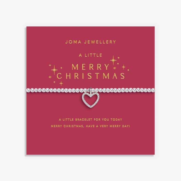 Joma Jewellery Christmas A Little Merry Christmas Silver Plated Bracelet