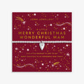 Joma Jewellery Christmas A Little Merry Christmas Wonderful Mam Silver Plated Bracelet