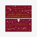 Joma Jewellery Christmas A Little Merry Christmas Wonderful Mummy Silver Plated Bracelet