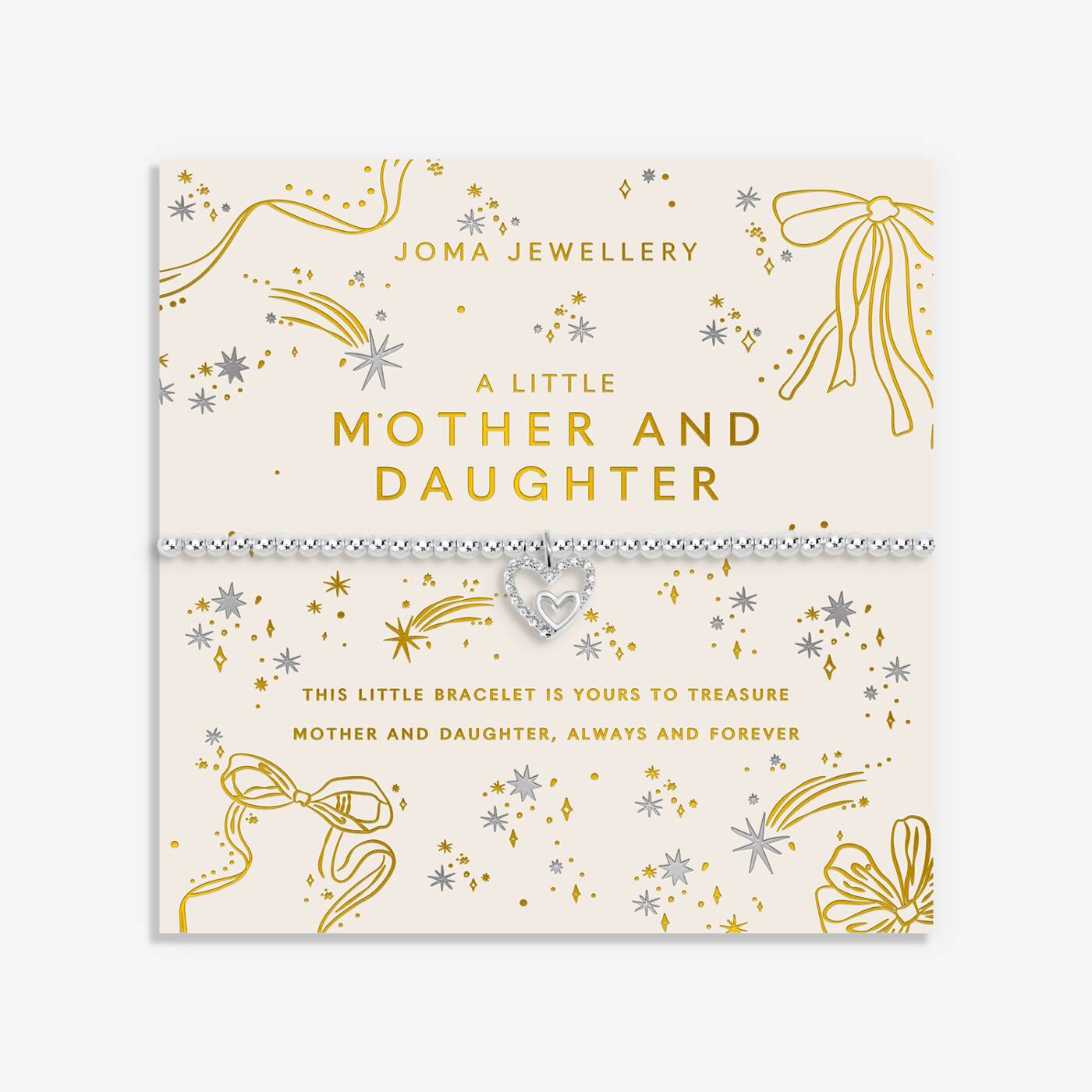 Joma Jewellery Christmas A Little Mother And Daughter Silver Plated Bracelet