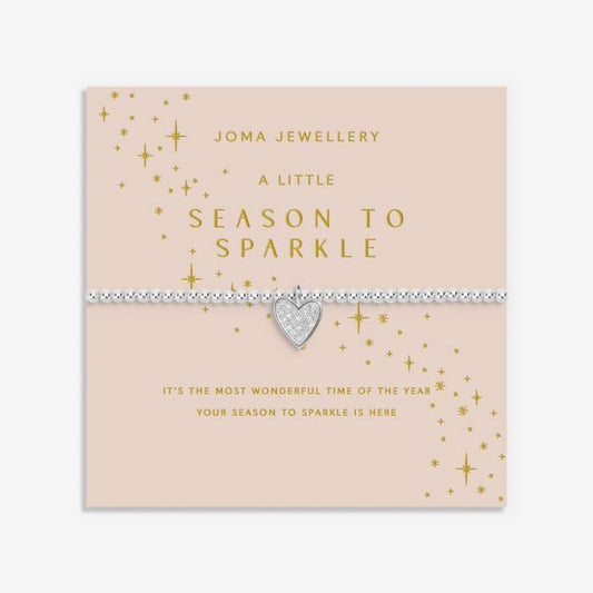 Joma Jewellery Christmas A Little Season To Sparkle Silver Plated Bracelet