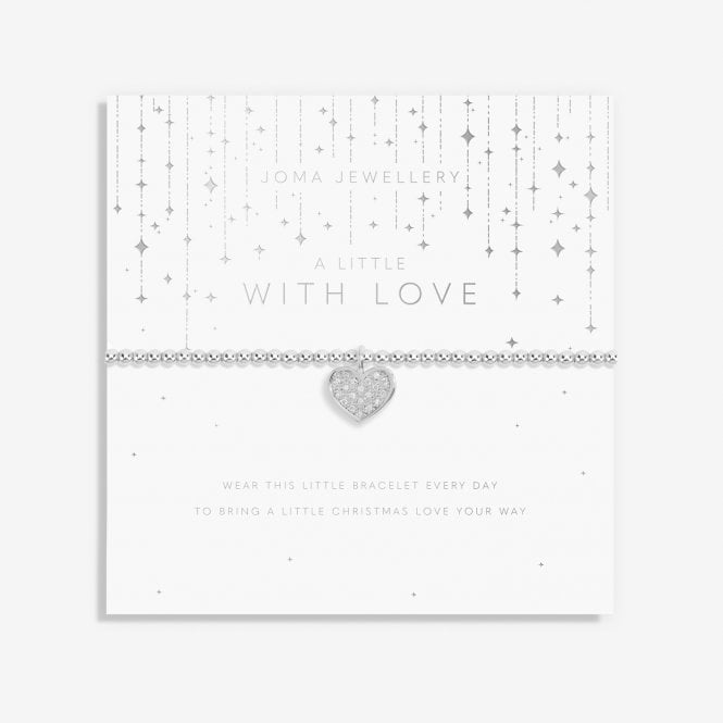 Joma Jewellery Christmas A Little With Love Silver Bracelet