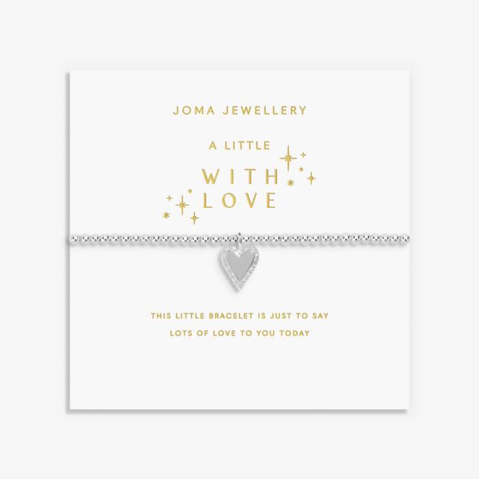 Joma Jewellery Christmas A Little With Love Silver Plated Bracelet