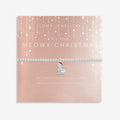 Joma Jewellery Christmas Childrens A Little Meowy Christmas Silver Bracelet