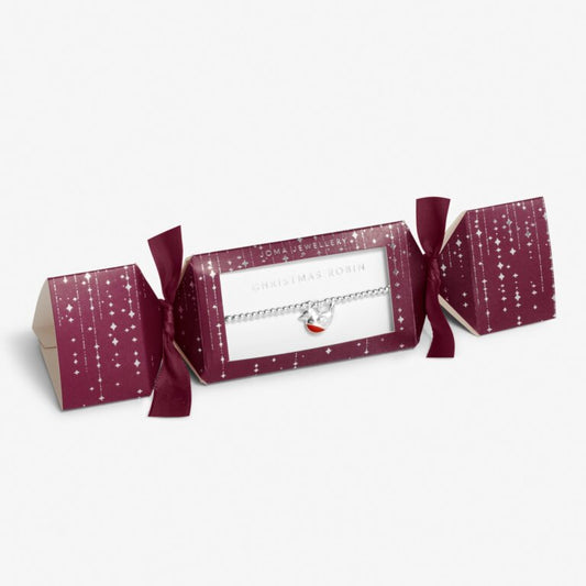 Joma Jewellery Christmas Cracker Childrens Christmas Robin Silver Bracelet