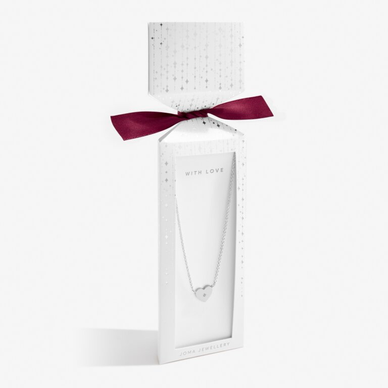 Joma Jewellery Christmas Cracker With Love Silver Necklace