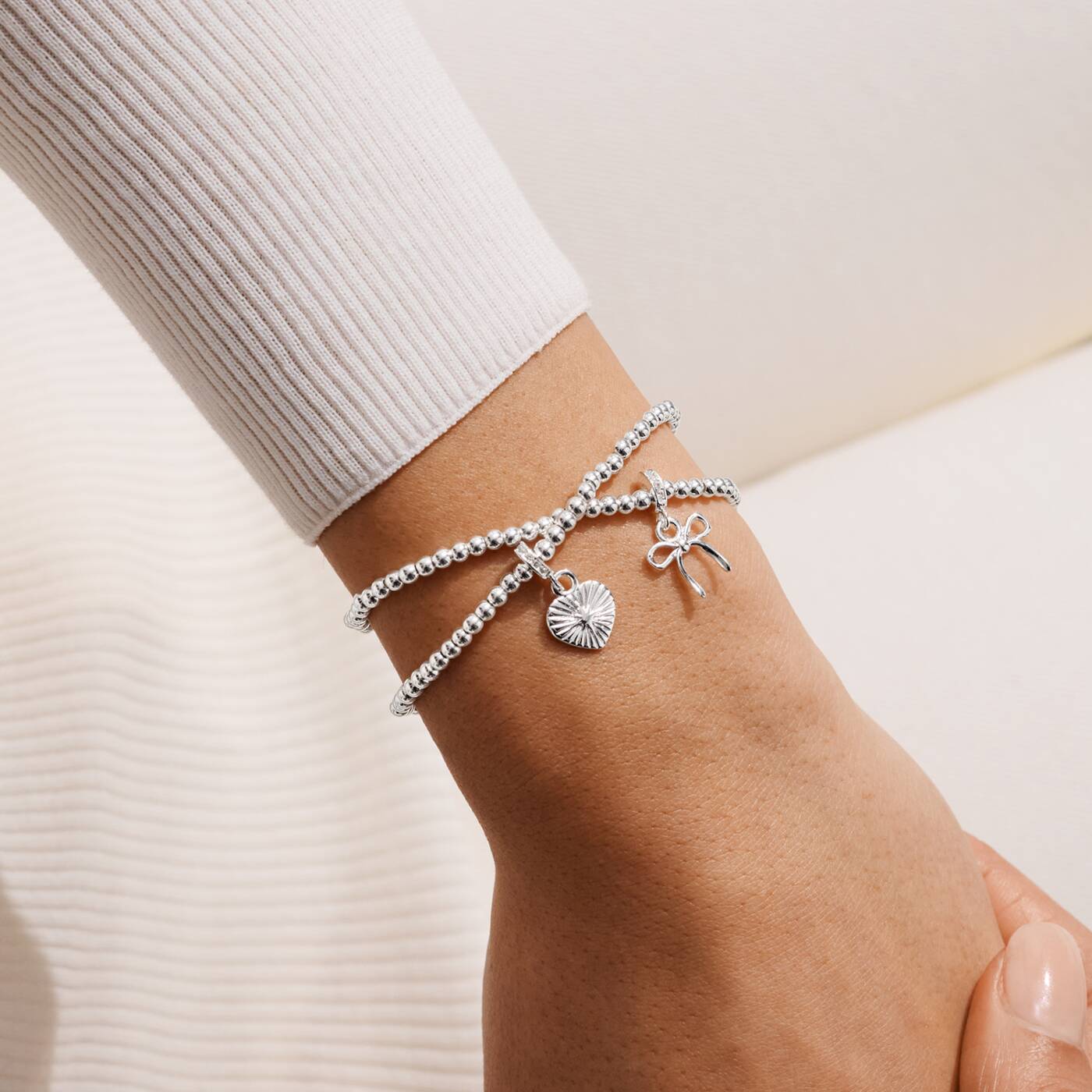 Joma Jewellery Christmas Infinity Bracelets Christmas Wishes Silver Plated Linked Bracelets