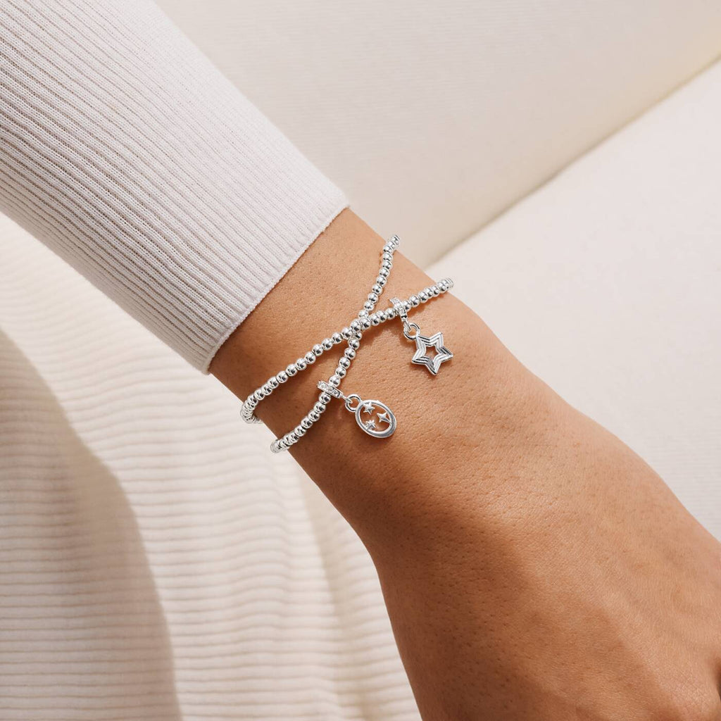Joma Jewellery Christmas Infinity Bracelets Merry Christmas Silver Plated Linked Bracelets