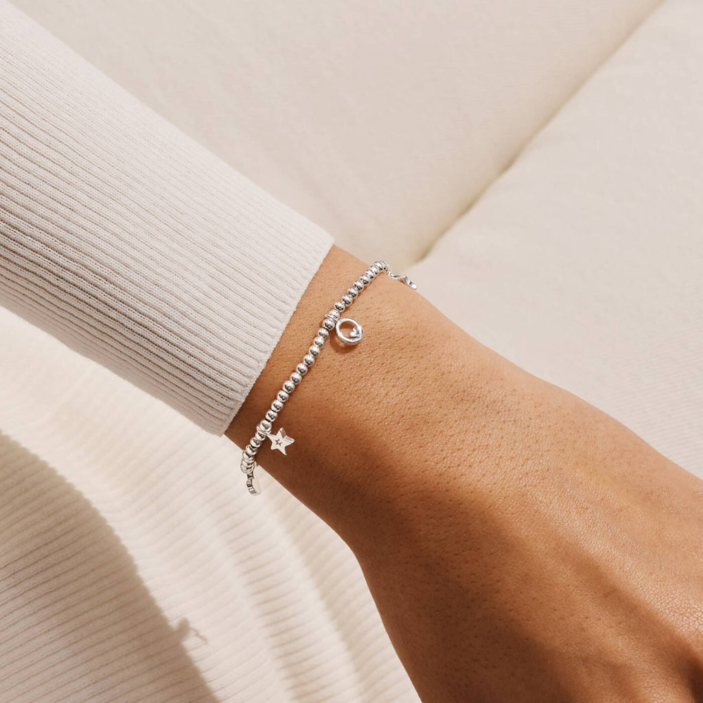 Joma Jewellery Christmas Life's A Charm Love And Wishes Silver Plated Bracelet