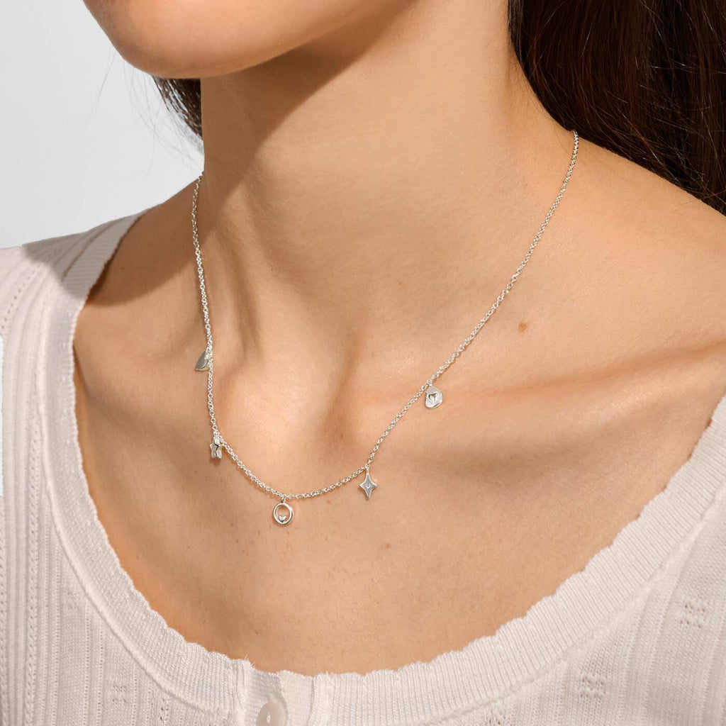 Joma Jewellery Christmas Life's A Charm Love And Wishes Silver Plated Necklace