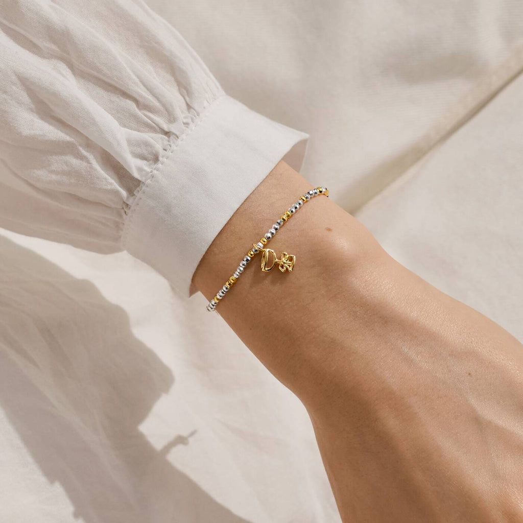 Joma Jewellery Christmas Little Stories Fa La La La La Silver & Gold Plated Bracelet