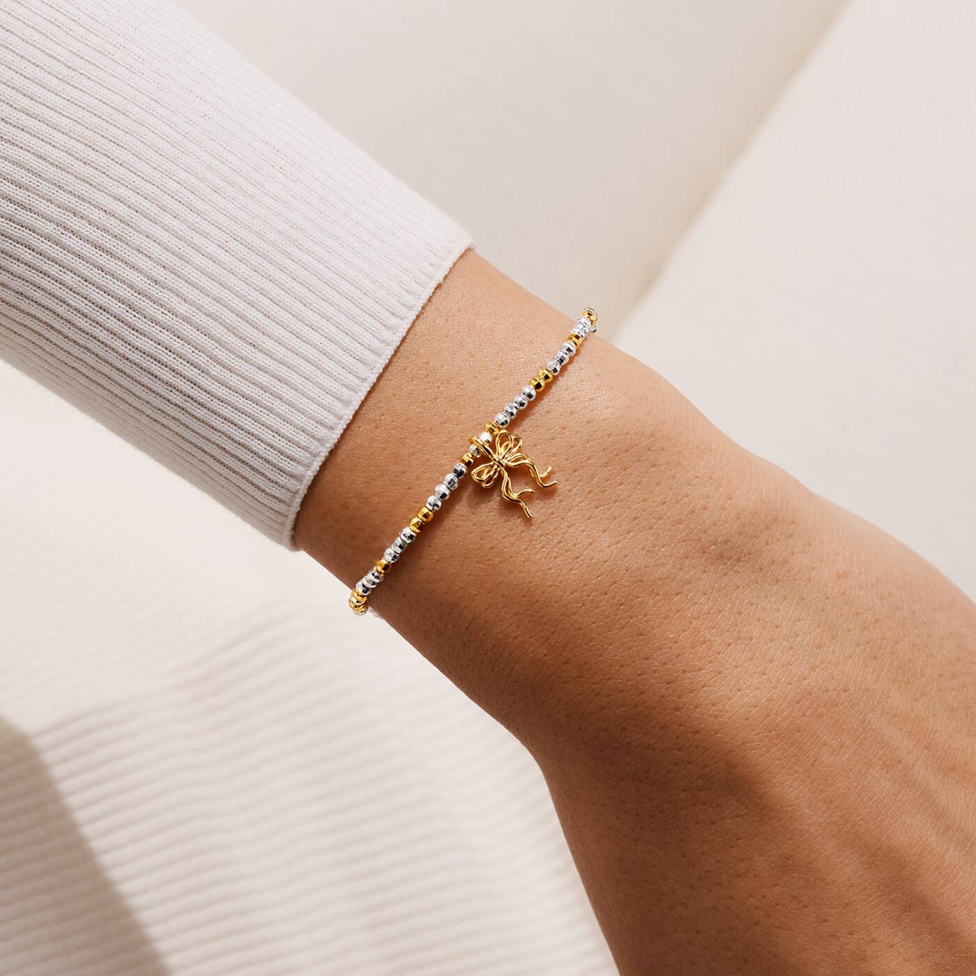 Joma Jewellery Christmas Little Stories Happy Friendsmas Silver & Gold Plated Bracelet