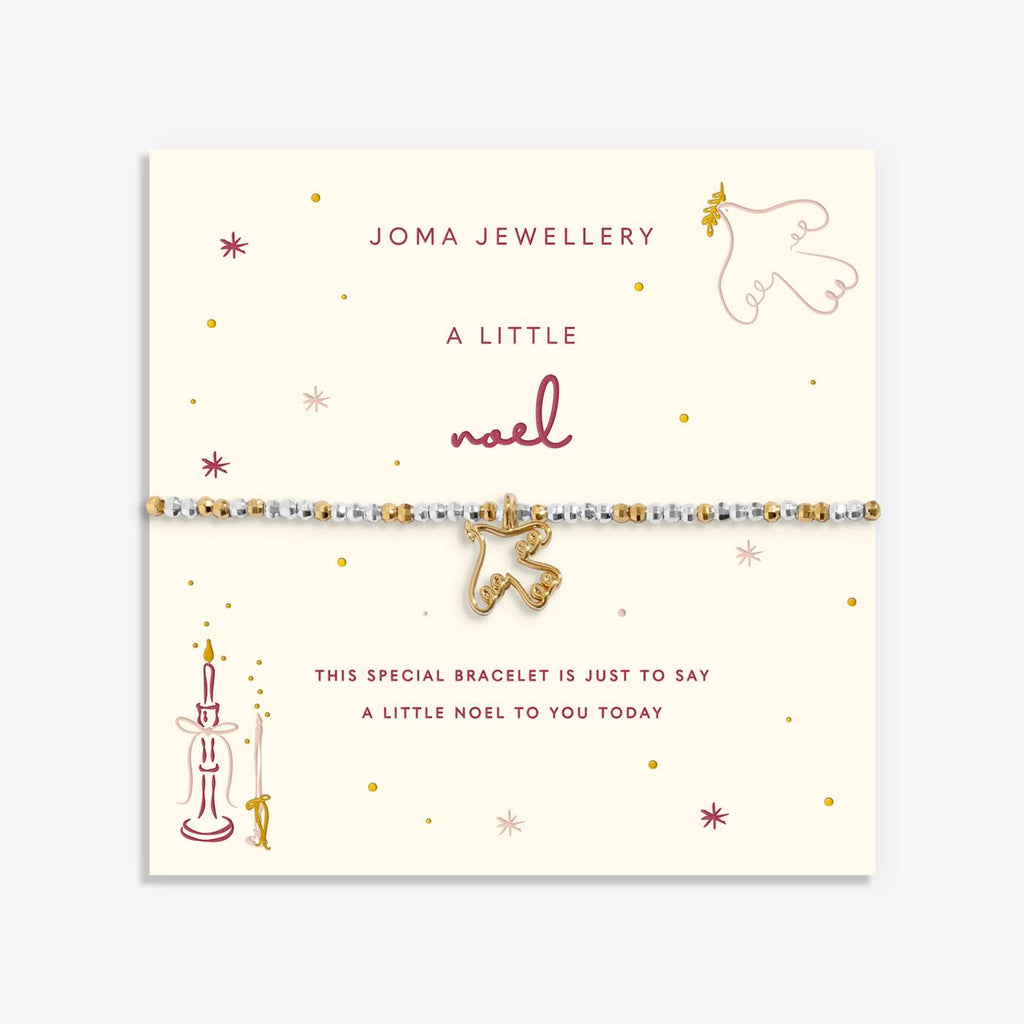 Joma Jewellery Christmas Little Stories Noel Silver & Gold Plated Bracelet
