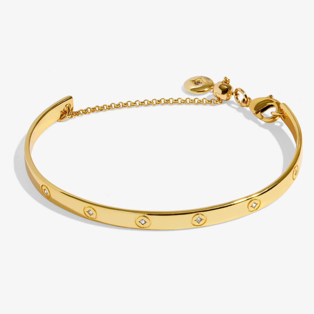 Joma Jewellery Classic Collection CZ Gold Plated Bangle 6Cm Inside Diameter