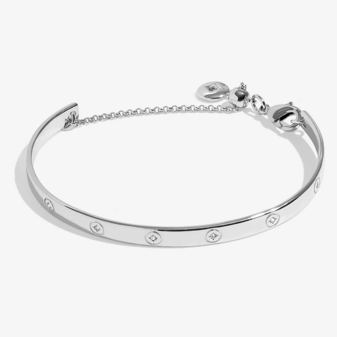 Joma Jewellery Classic Collection CZ Silver Plated Bangle