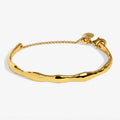 Joma Jewellery Classic Collection Hammered Gold Plated Bangle