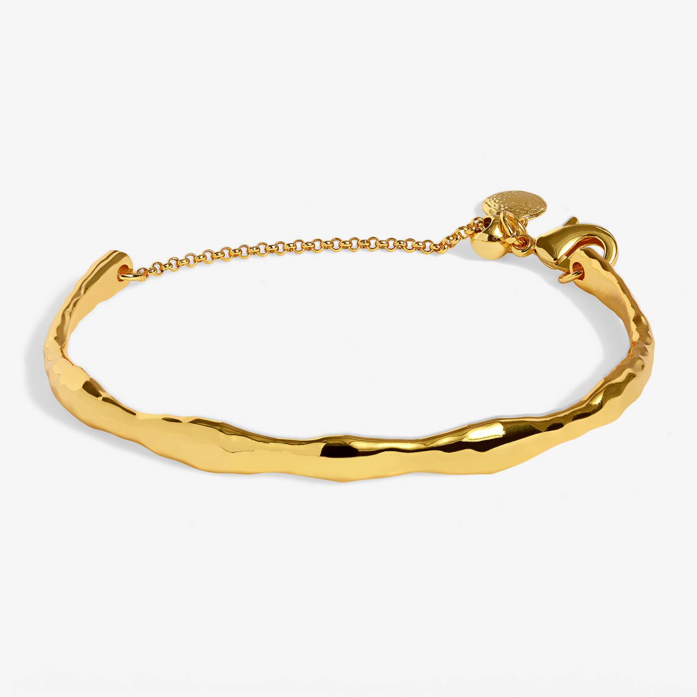 Joma Jewellery Classic Collection Hammered Gold Plated Bangle