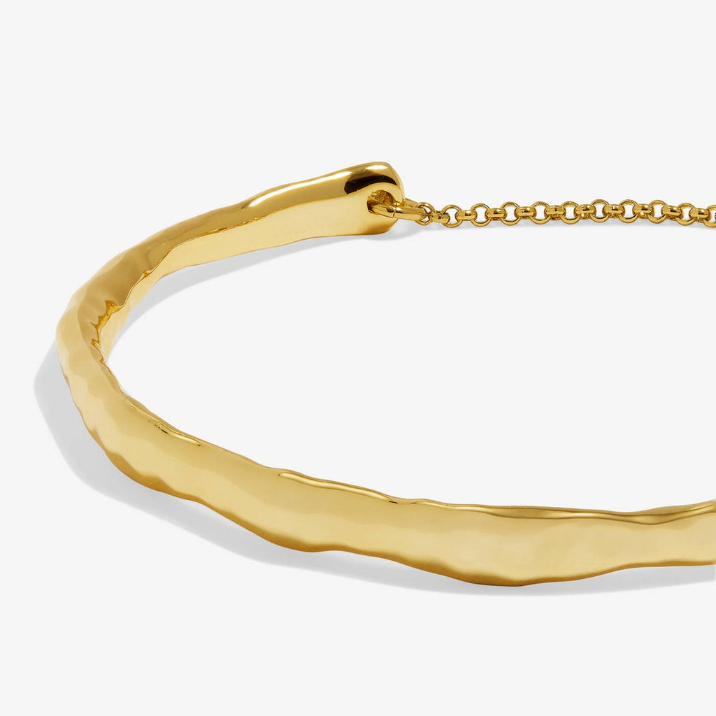 Joma Jewellery Classic Collection Hammered Gold Plated Bangle