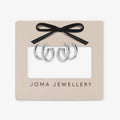 Joma Jewellery Classic Collection Illusion Silver Plated Hoop Earrings