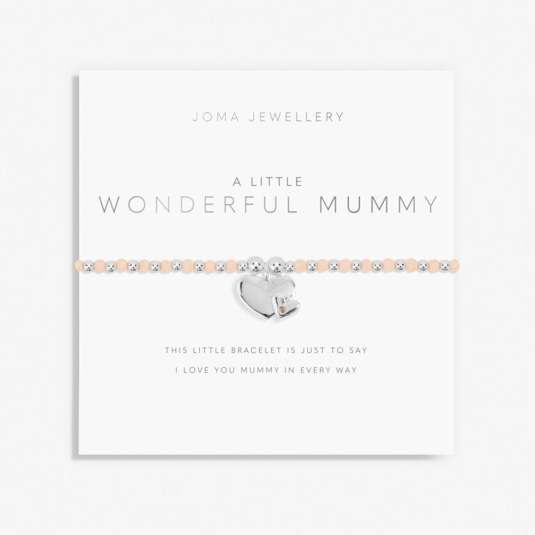 Joma Jewellery Colour Pop A Little Wonderful Mummy Silver Bracelet