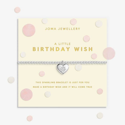 Joma Jewellery Confetti A Little Birthday Wish Silver Plated Bracelet
