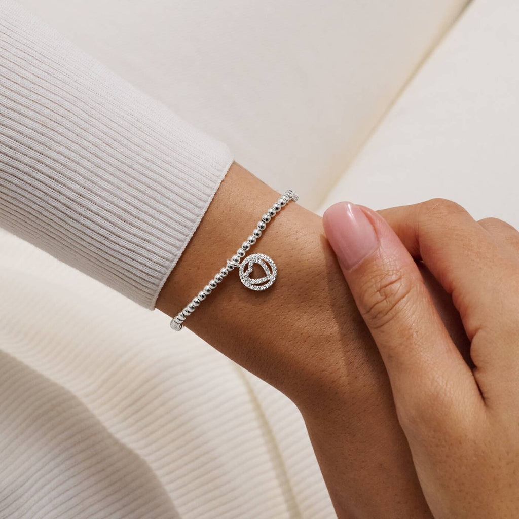 Joma Jewellery Confetti A Little Happy Birthday Auntie Silver Plated Bracelet