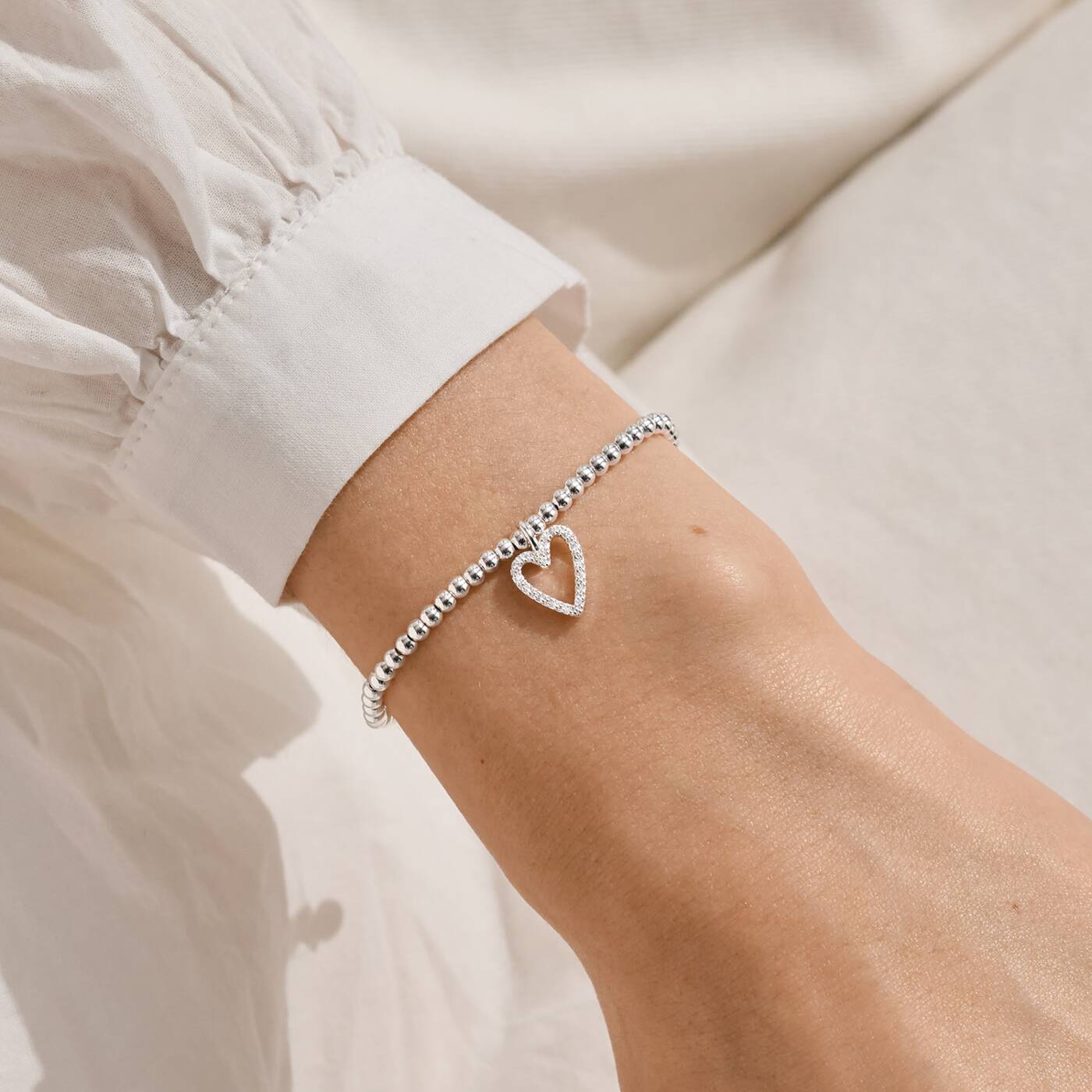 Joma Jewellery Confetti A Little Happy Birthday Sister Silver Plated Bracelet