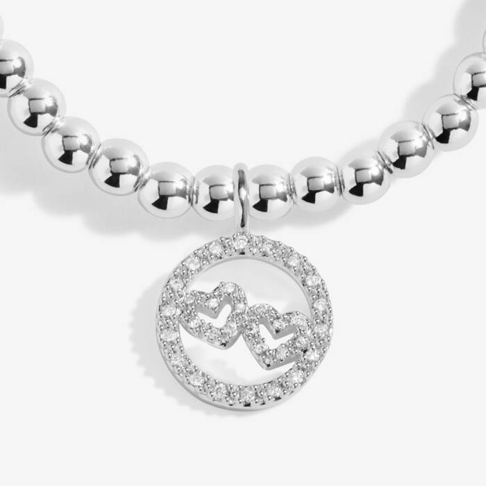Joma Jewellery Confetti A Little Lovely Sister Silver Plated Bracelet