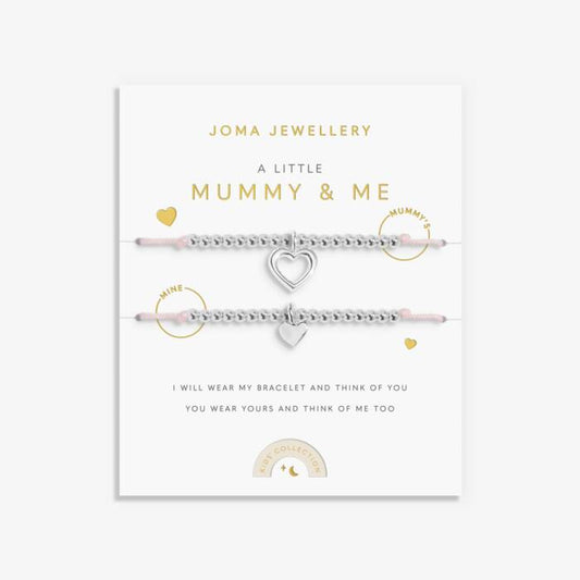 Joma Jewellery Duo A Little Mummy And Me Silver Plated Two Children's Bracelets