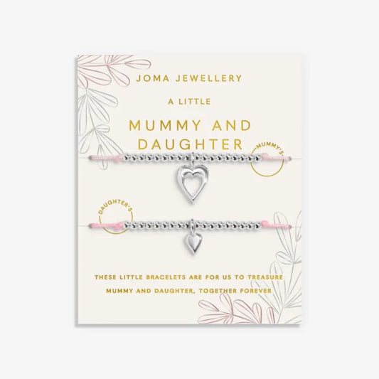 Joma Jewellery Duo A Little Mummy and Daughter Silver Plated Two Bracelets
