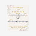 Joma Jewellery Duo A Little Mummy and Son Silver Plated Two Bracelets