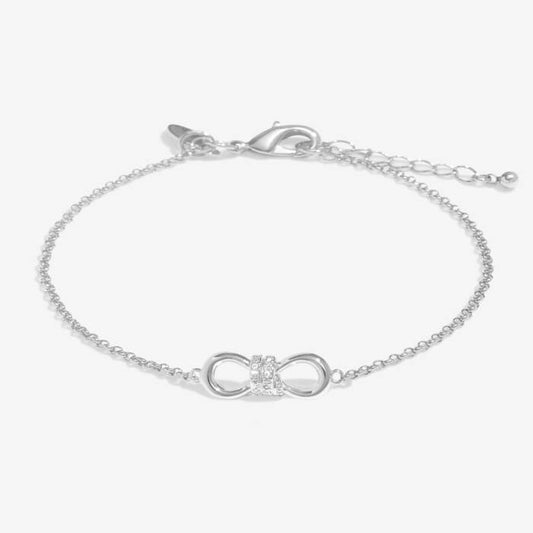 Joma Jewellery Evermore Infinity Knot Silver Plated Bracelet