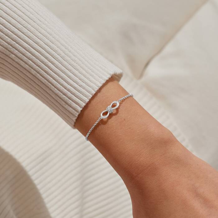 Joma Jewellery Evermore Infinity Knot Silver Plated Bracelet