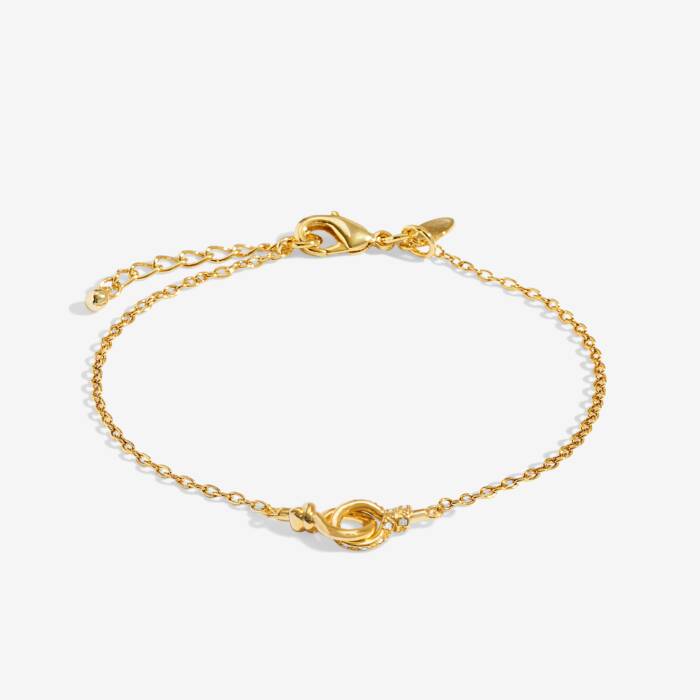 Joma Jewellery Evermore Linked Knot Gold Plated Bracelet