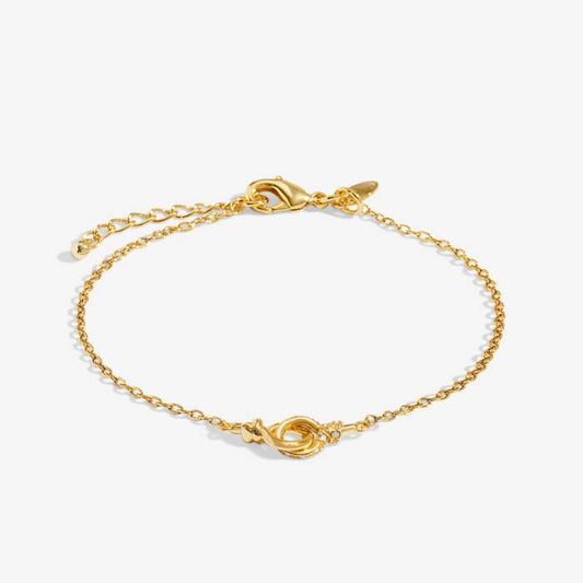 Joma Jewellery Evermore Linked Knot Gold Plated Bracelet