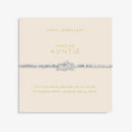 Joma Jewellery Forever Yours Amazing Auntie Silver Bracelet