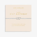 Joma Jewellery Forever Yours Happy 21st Birthday Silver Bracelet