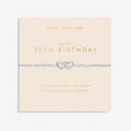 Joma Jewellery Forever Yours Happy 30th Birthday Silver Bracelet