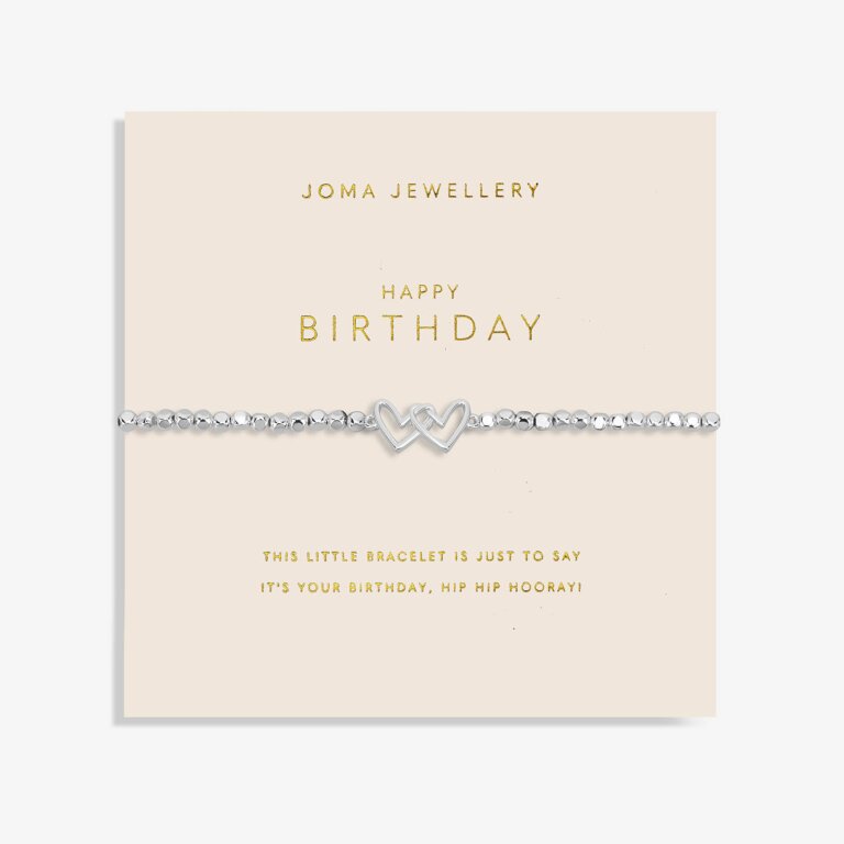 Joma Jewellery Forever Yours Happy Birthday Silver Bracelet