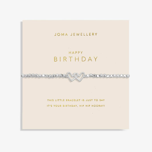 Joma Jewellery Forever Yours Happy Birthday Silver Bracelet