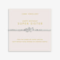 Joma Jewellery Forever Yours Happy Birthday Super Sister Silver Plated Bracelet