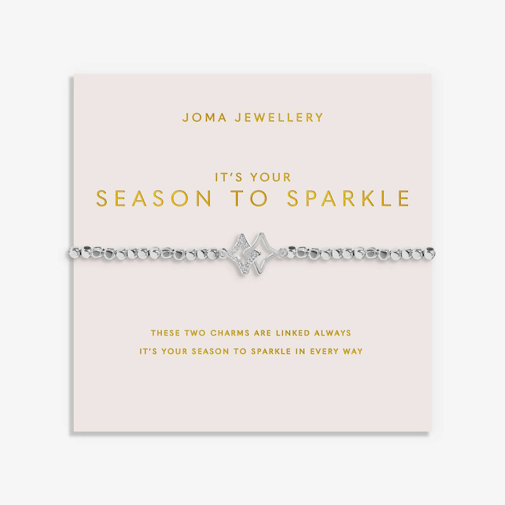 Joma Jewellery Forever Yours It's Your Season To Sparkle Silver Plated Bracelet