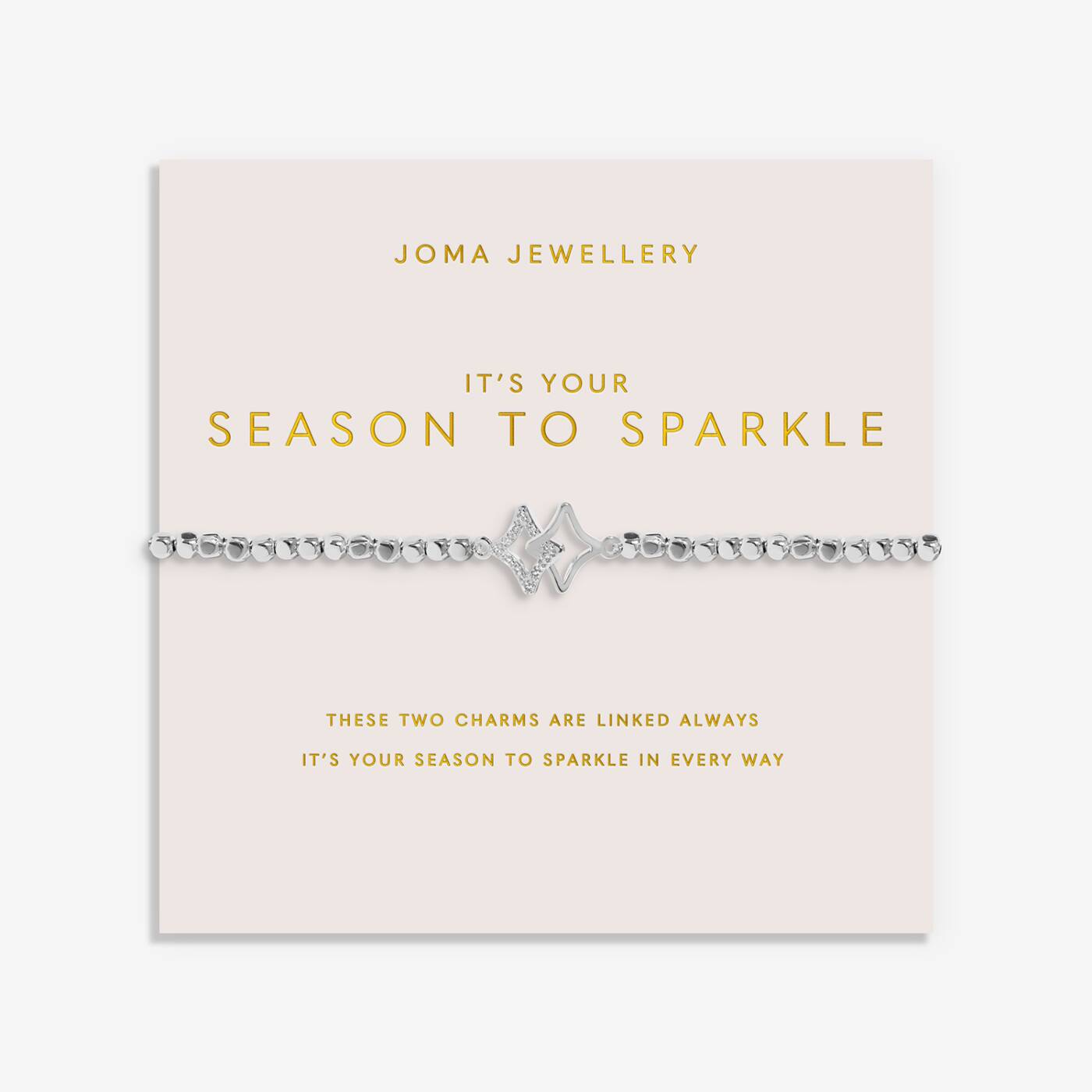 Joma Jewellery Forever Yours It's Your Season To Sparkle Silver Plated Bracelet