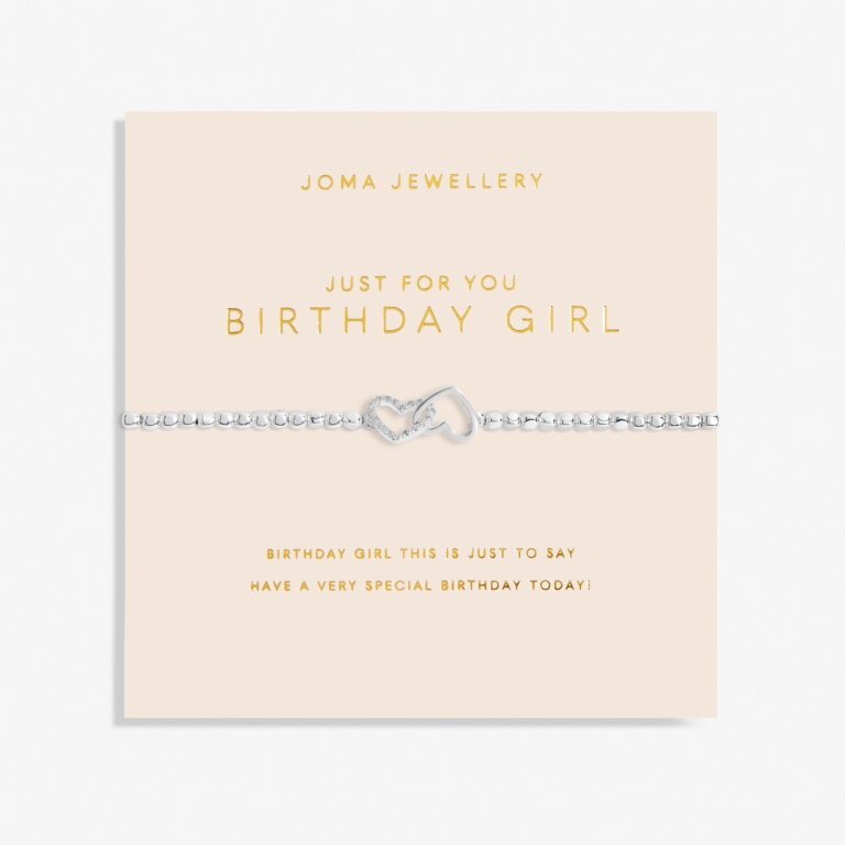Joma Jewellery Forever Yours Just For You Birthday Girl Silver Bracelet