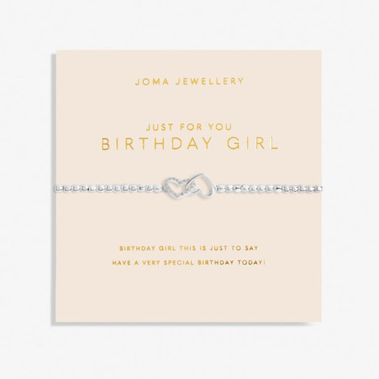 Joma Jewellery Forever Yours Just For You Birthday Girl Silver Bracelet