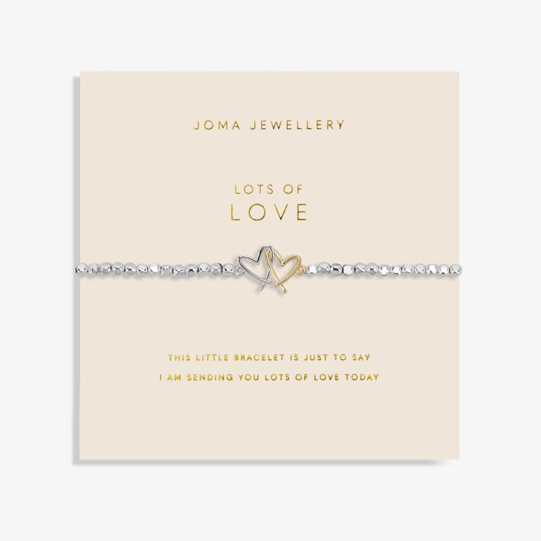 Joma Jewellery Forever Yours Lots Of Love Silver And Gold Bracelet