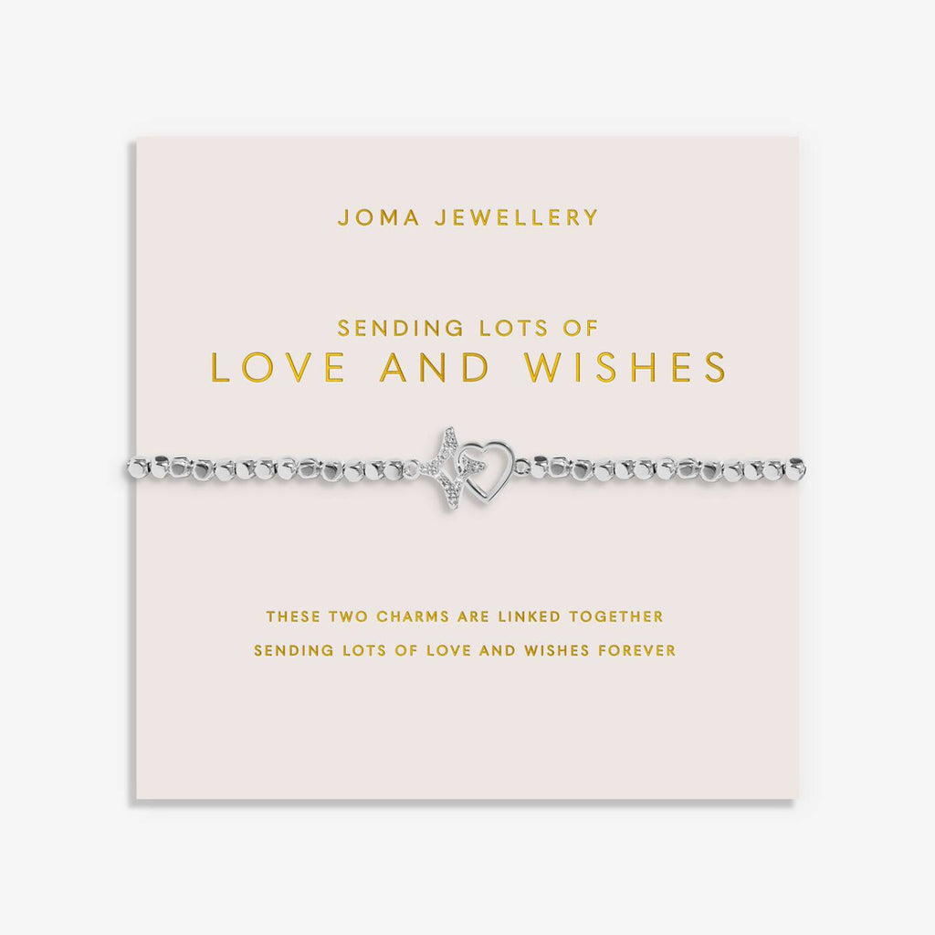 Joma Jewellery Forever Yours Sending Lots Of Love And Wishes Silver Plated Bracelet