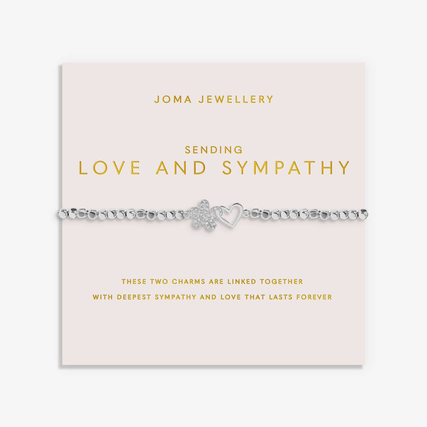 Joma Jewellery Forever Yours Sending Love And Sympathy Silver Plated Bracelet